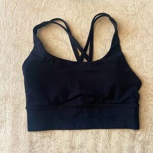 lululemon sports bra foil black